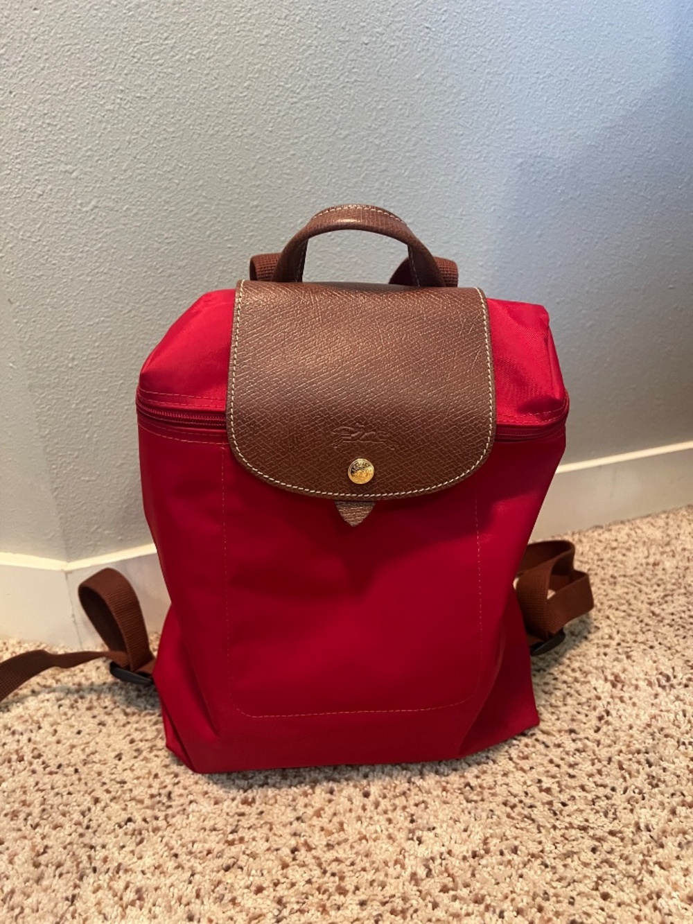 Longchamp Le Pliage Nylon Canvas Backpack - Picture 4 of 6